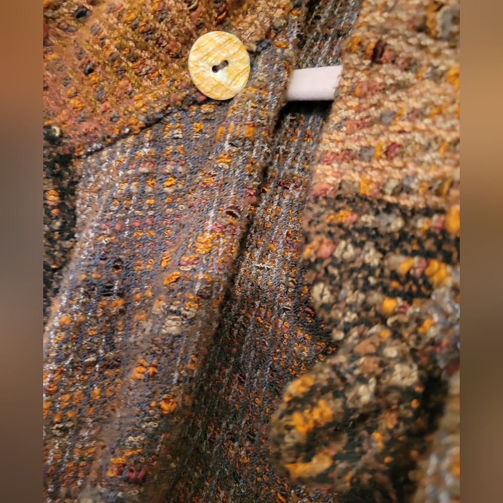 Arlene Wohl Womens Handwoven Open Front Jacket Cardigan Fiber Artist - Picture 6 of 12